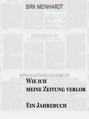 cover image of Wie ich meine Zeitung verlor